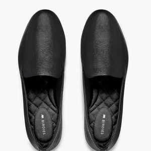 Birdies 12 Starling Black Leather Loafers